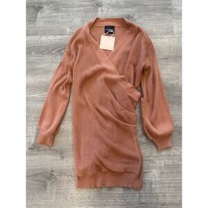 Kittenish Womens Knit Small Brighton Spiced Sweater Dress